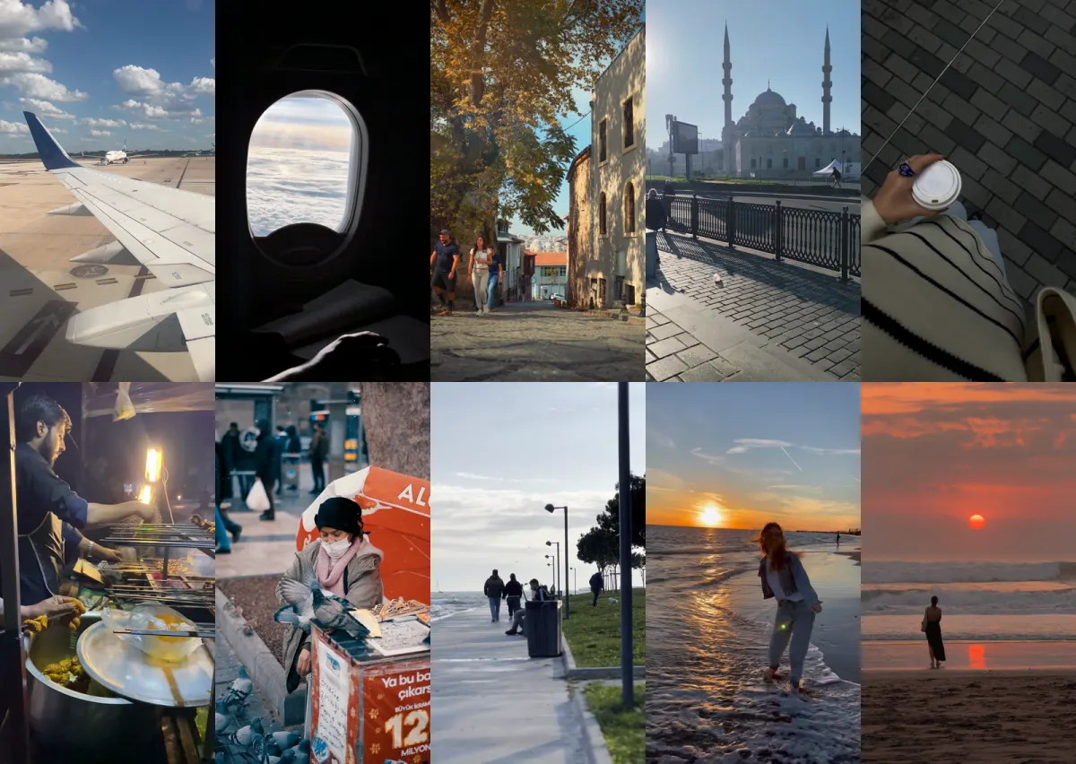 Ten raw travel clips from a trip to Istanbul, uncut